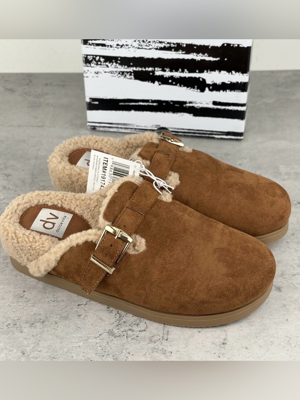 New Dolce Vita cozy slide brown Women’s Size 7 Lined Comfort Slip In